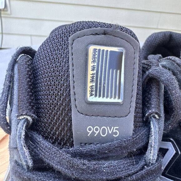 New Balance 990v5 Running Shoes Womens Size 9 D Wide Navy W990BK5 MADE IN USA - Picture 4 of 11